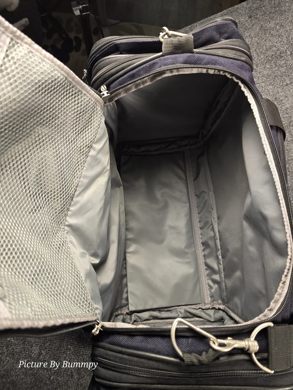 Embark Navy Blue Soft Sided Travel Bag.
